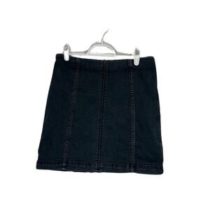Free People Denim Jean Mini Skirt S30